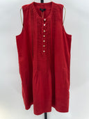 Quince Womens 100% European Linen Sleeveless Swing Dress Chile Basic Sleeved S