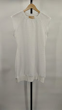 Michael Kors Women's White Basic Sleeved Dress M