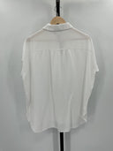 Quince Women Vintage Wash Tencel Camp Shirt Sleeved Top White S