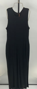 Quince Womens Tencel Jersey Tank Maxi Dress Black Basic Sleeved M