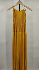 Michael Kors Yellow Basic Sleeved Dress XL