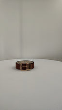 Michael Kors Women's Belt Box Set Vanilla/Luggage S
