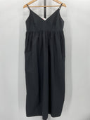 Quince Womens Black Basic Sleeved Dress M