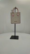 Michael Kors Women's XS Shopper Crossbody Powder Blush Multi Wallet