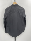 Quince Women's 100% Organic Cotton Poplin Long Sleeve Shirt Black Sleeved Top S