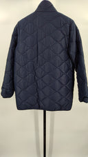 Quince Women's Featherless Quilted Long Puffer Jacket Admiral Outerwear L