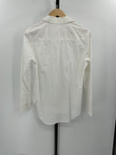 Quince Women's 100% Organic Cotton Poplin Long Sleeve Shirt White Sleeved Top S