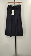 Cos Women's Pleated Wool-Blend Midi Skirt  Basic