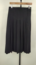 Cos Women's Pleated Wool-Blend Midi Skirt  Basic