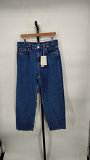 COS Men's Signature Straight-Leg Jeans Dark Blue Pants 32