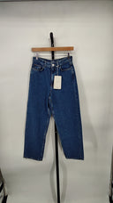 COS Signature Straight-Leg Jeans Dark Blue Pants 26