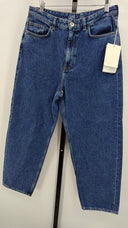 COS Women's Arch Tapered Jeans Dark Blue Pants 30
