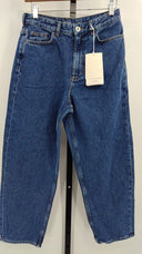 COS Women's Arch Tapered Jeans Dark Blue Pants 26 Revive