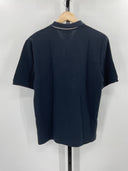 COS Men's Cotton-Pique Half-Zip Polo Shirt Navy Sleeved Top XS