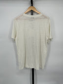 COS Women's Short Sleeve Shirt Cream Sleeved Top L