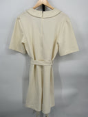 COS Women's Coat Cream Sleeved Jumpsuit M