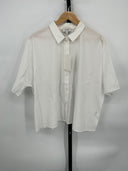 COS Women's Boxy Short-Sleeved Poplin Shirt White Sleeved Top 14