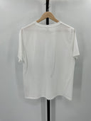 Michael Kors Womens Logo Organic Cotton T-Shirt White Sleeved Top