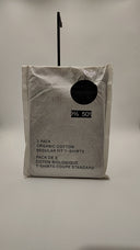 COS Men's 3-Pack Regular Cotton T-Shirts Black Sleeved Top S