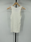 COS Men's Slim Ribbed Cotton Tank Top Ivory Sleeved XS