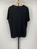 COS Men's Regular Cotton T-Shirt Black Sleeved Top XL