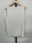 COS Women's Boat-Neck Tank Top White Sleeved L