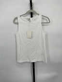 COS Women's Boat-Neck Tank Top White Sleeved XS