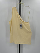 COS Women's One-Shoulder Top Yellow Sleeved L