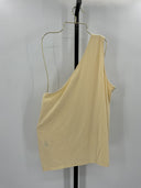 COS Women's One-Shoulder Top Yellow Sleeved L