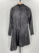 COS Women's Asymmetric Sequinned Mini Dress Black Basic Sleeved 4