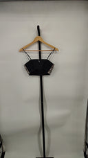 COS Women's Crystal-Embellished Bustier Black Sleeved Top 4