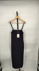 COS Women's Midi Tube Dress Black Basic Sleeved M