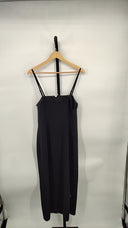 COS Women's Midi Tube Dress Black Basic Sleeved M
