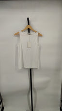 COS Women's Boat-Neck Tank Top White Sleeved XS