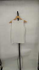 COS Women's Boat-Neck Tank Top White Sleeved XS