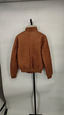 COS Men's Leather Jacket Beige Outerwear S