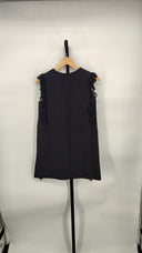 COS Women's The Ruffled Shift Dress Black Basic Sleeved 4