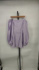 COS Women's Off-The-Shoulder Mini Dress Dusty Lilac Basic Sleeved 14