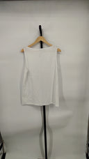 COS Women's Boat-Neck Tank Top White Sleeved L