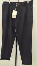 COS Men's Tapered Wool Chinos Black Pants 36R