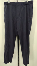 COS Men's Regular Elasticated Wool-Twill Tapered Trousers Dark Navy Pants 38R
