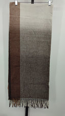COS Home Checked Lambswool And Cashmere Blanket Brown / Checkered Blankets