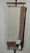 COS Home Checked Lambswool And Cashmere Blanket Brown / Checkered Blankets