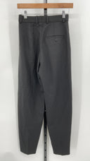 COS Women's Regular-Fit Tapered Wool-Blend Trousers Black Pants 2