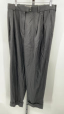 COS Women's High-Waisted Tapered Twill Trousers Black Pants 12