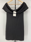 COS Women's Off-The-Shoulder Dress Black Basic Sleeved M