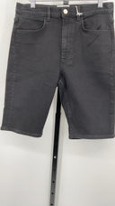 COS Women's Relaxed-Fit Denim Shorts Black 29