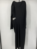 COS Women's Midi Dress Black Basic Sleeved L
