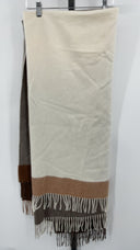 COS Home Checked Lambswool And Cashmere Blanket Brown / Checkered Blankets