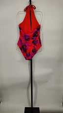 COS Women's Reversible Printed Plunge Swimsuit Orange / Floral Print 12